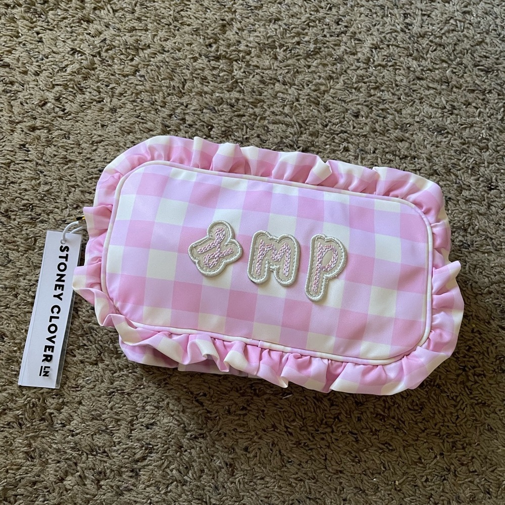 Stoney Clover Lane Spring Picnic Ruffle Pouch
